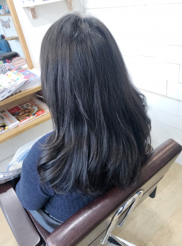 結婚式のヘアスタイルにもいけちゃうロングヘアーのデジタルパーマスタイル 武蔵新城駅の美容室 Peace Hair ピースヘアー